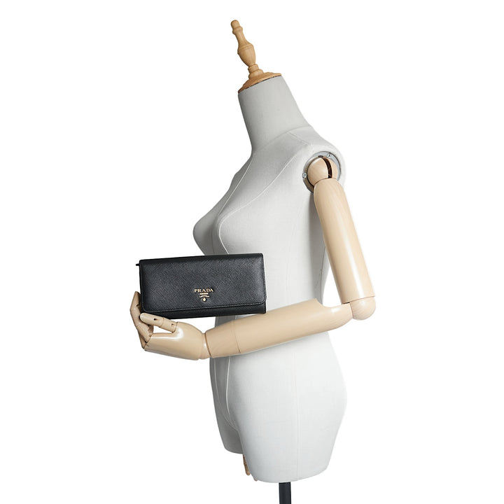 Large Saffiano Leather Bifold Wallet