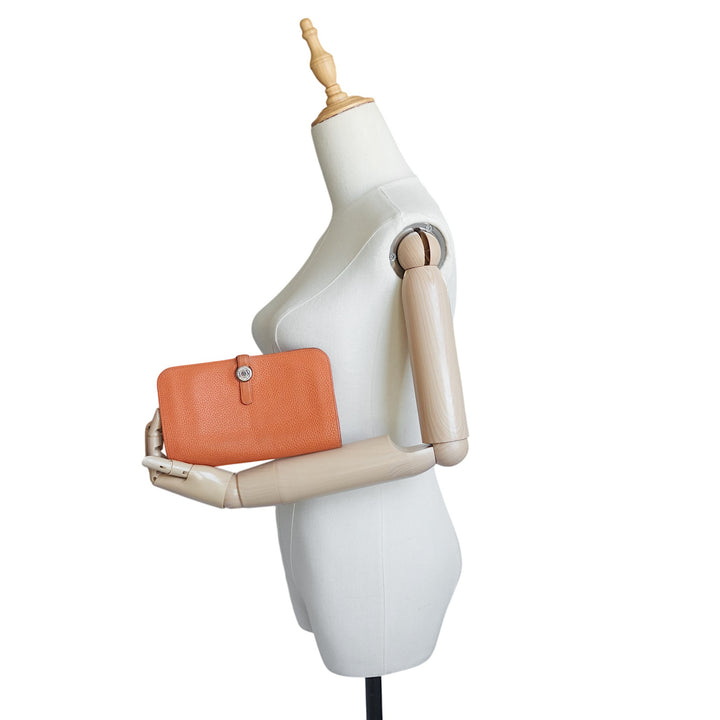 Dogon Duo Continental Clemence Leather Wallet