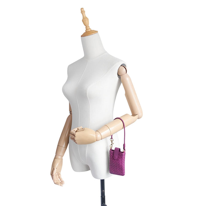 Intrecciato Leather Pouch