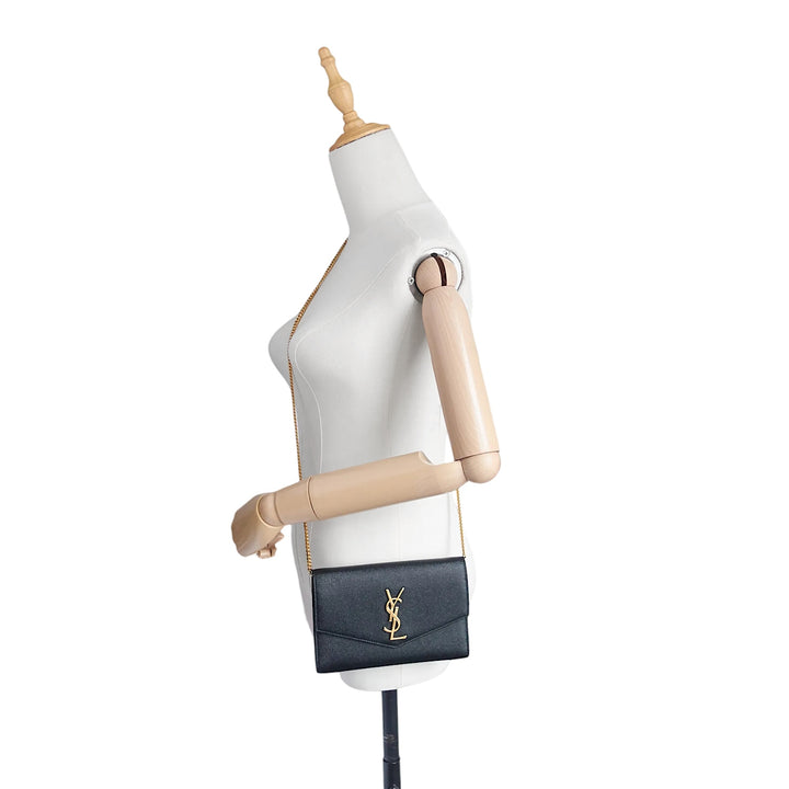 Uptown Leather Wallet on Chain