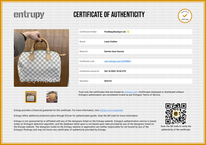 Damier Azur Speedy 30