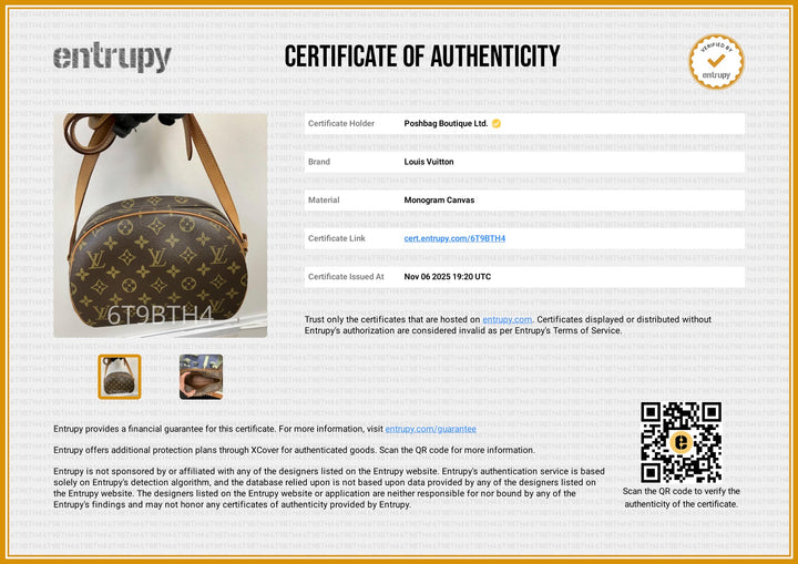 Monogram Canvas Blois Vintage Crossbody Bag