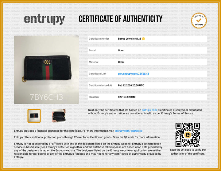 Suede Patent GG Web Ophidia Zip Continental Wallet