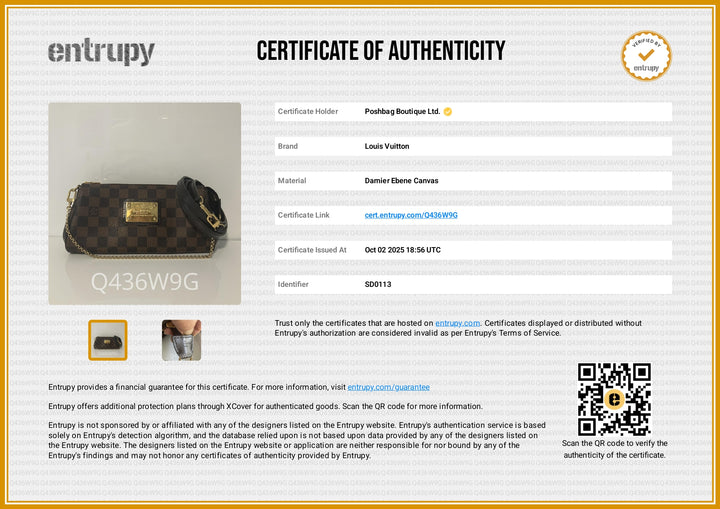 Eva Damier Ebene Canvas Crossbody Bag