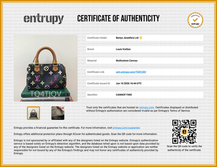 Monogram Multicolour Black Mini Sac HL Speedy Handbag
