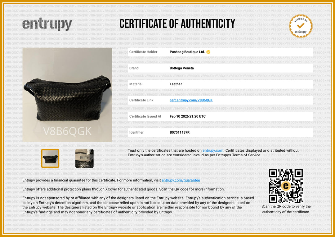 Large Intrecciato Leather Zip Shoulder Bag