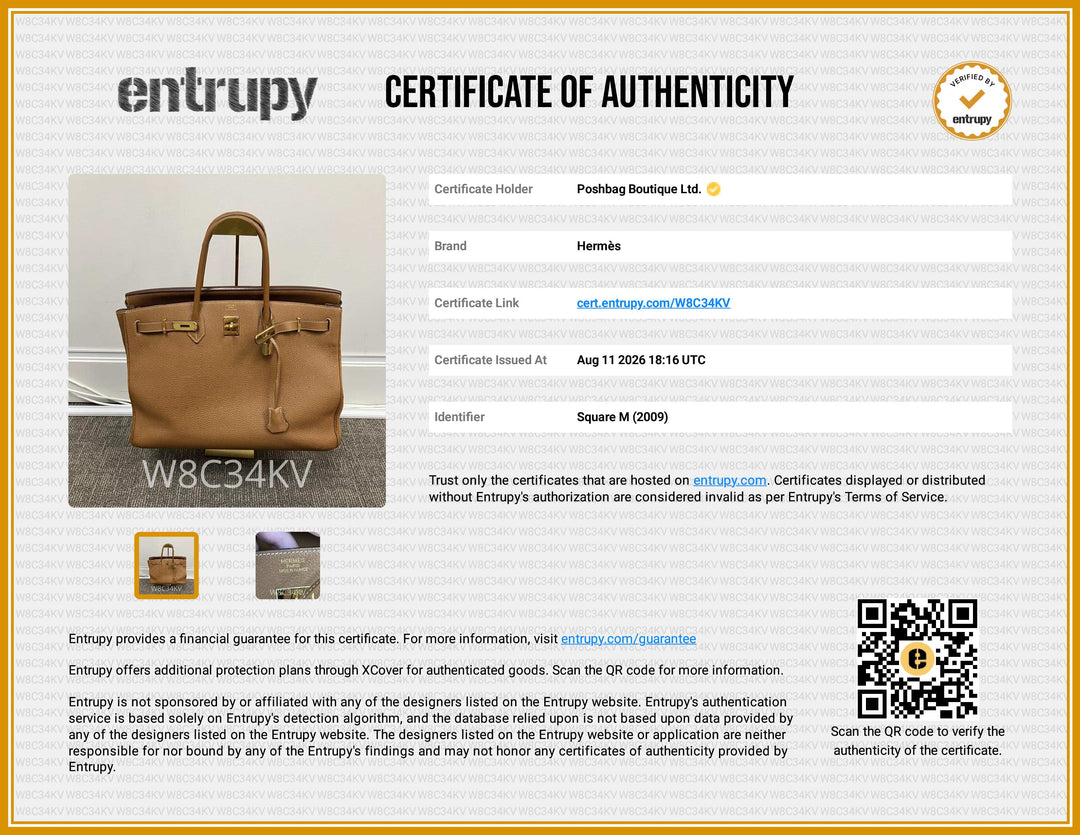 Birkin 40 Gold Togo Leather With Gold Hardware