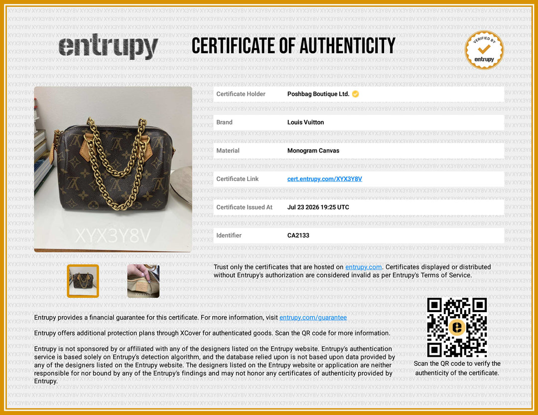 Monogram Limited Edition Chain Speedy 20