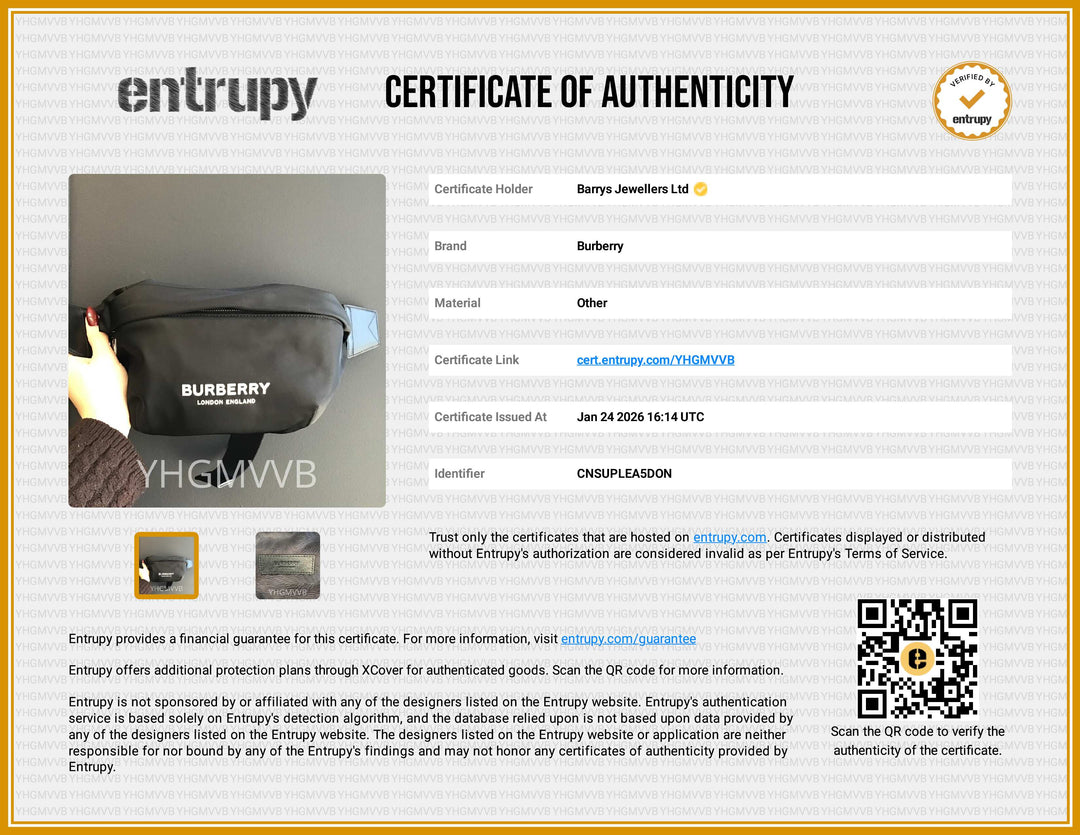 Black Nylon and Leather Sonny Belt Bag