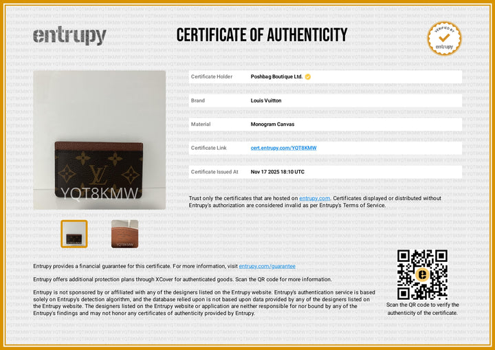 Monogram Canvas Card Holder