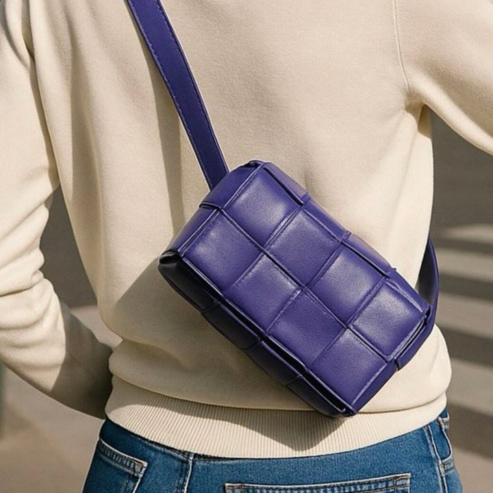 Maxi Intrecciato Leather Cassette Belt Bag