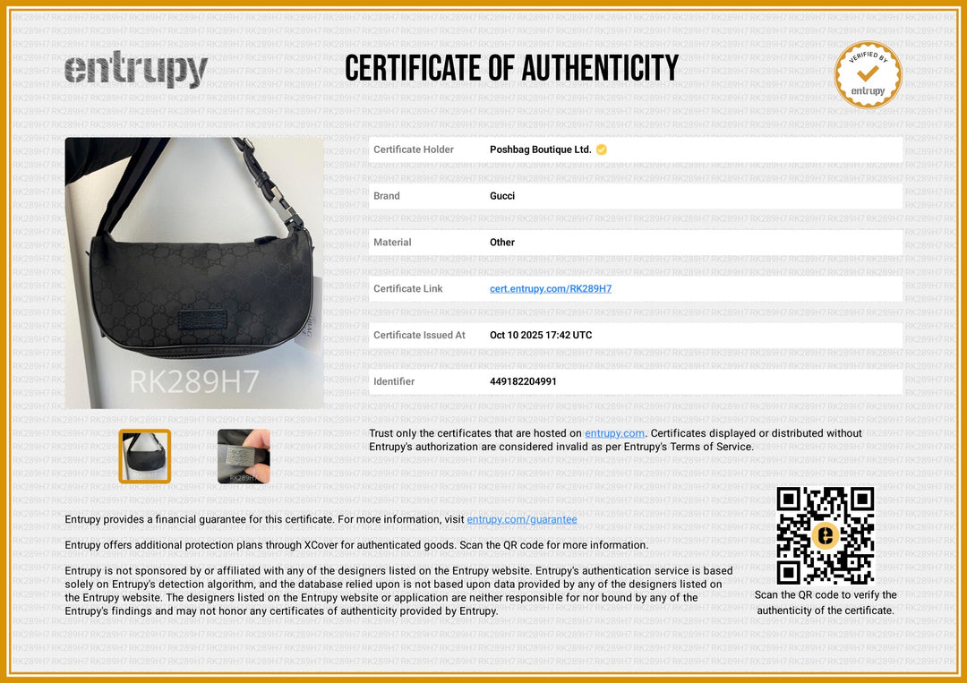 GG Canvas Black Bumbag