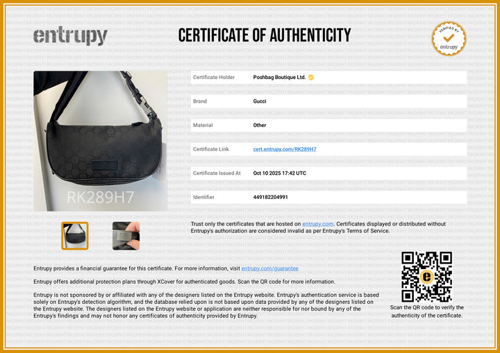 GG Canvas Black Bumbag