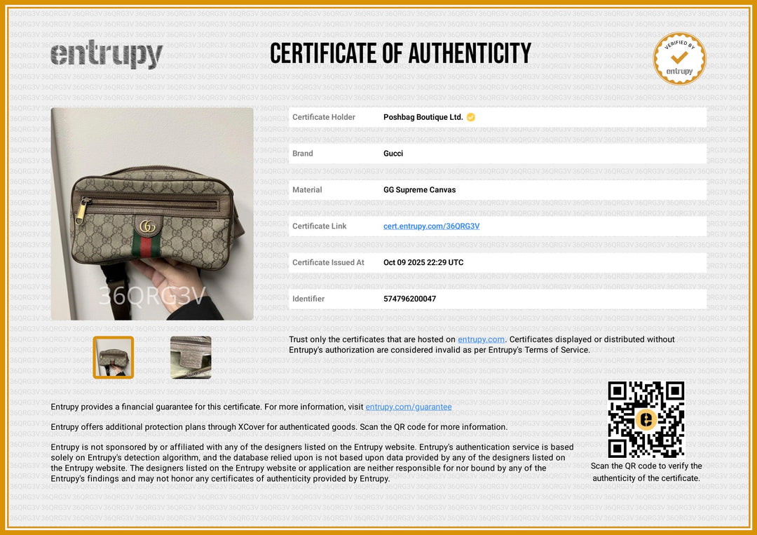 GG Supreme Monogram Ophidia Belt Bag