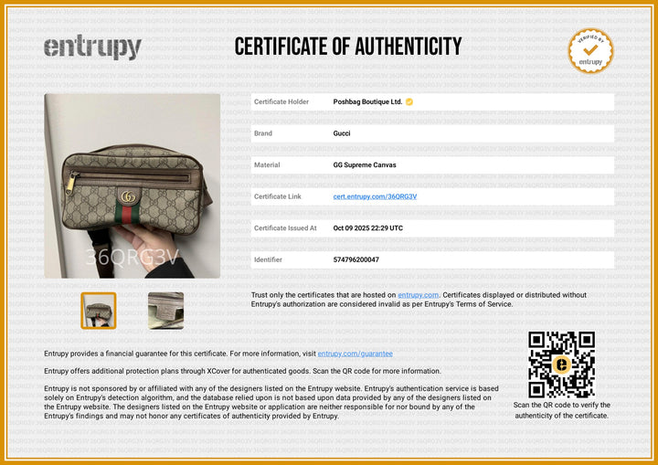 GG Supreme Monogram Ophidia Belt Bag