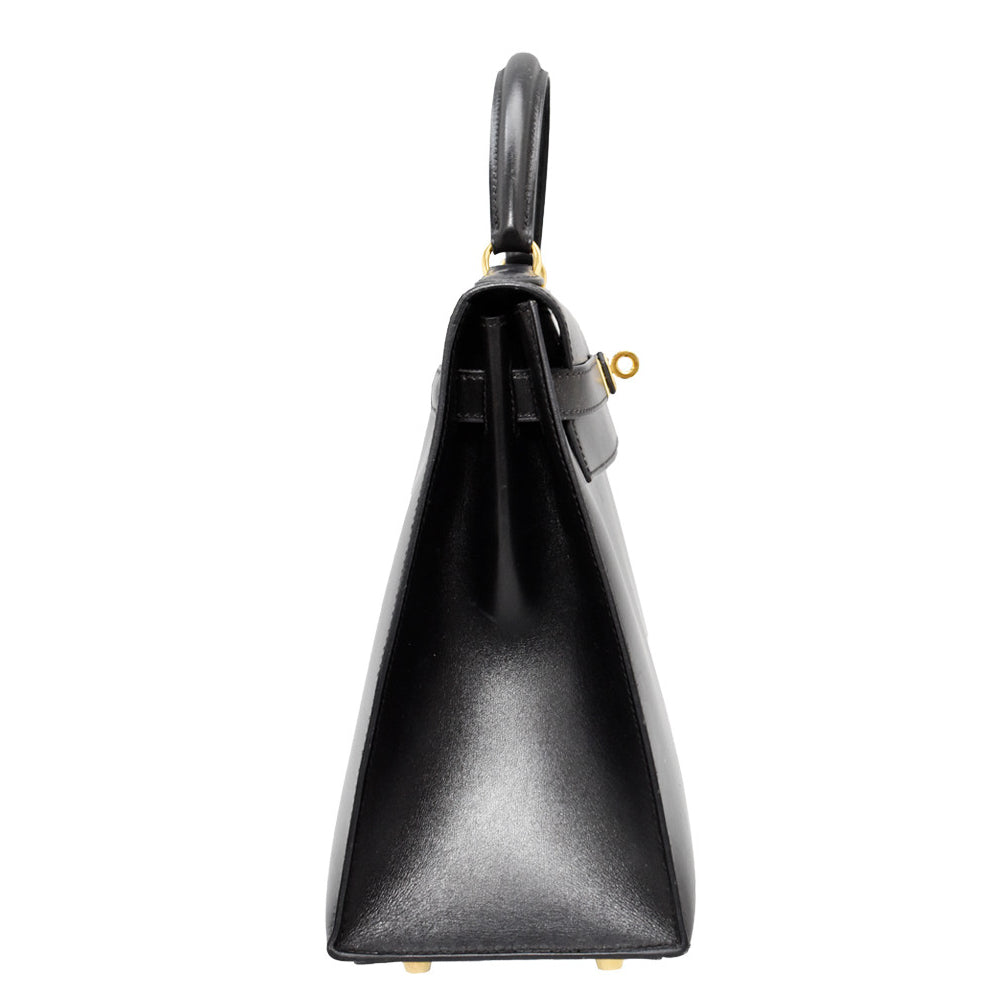 Kelly 32 Black Sellier 1999 Bag