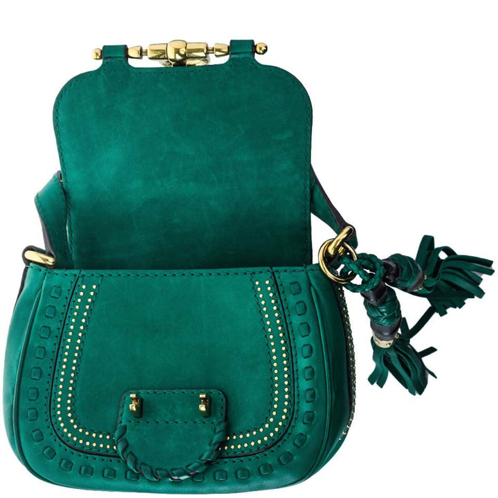 Green Snaffle Bit Crossbody Bag