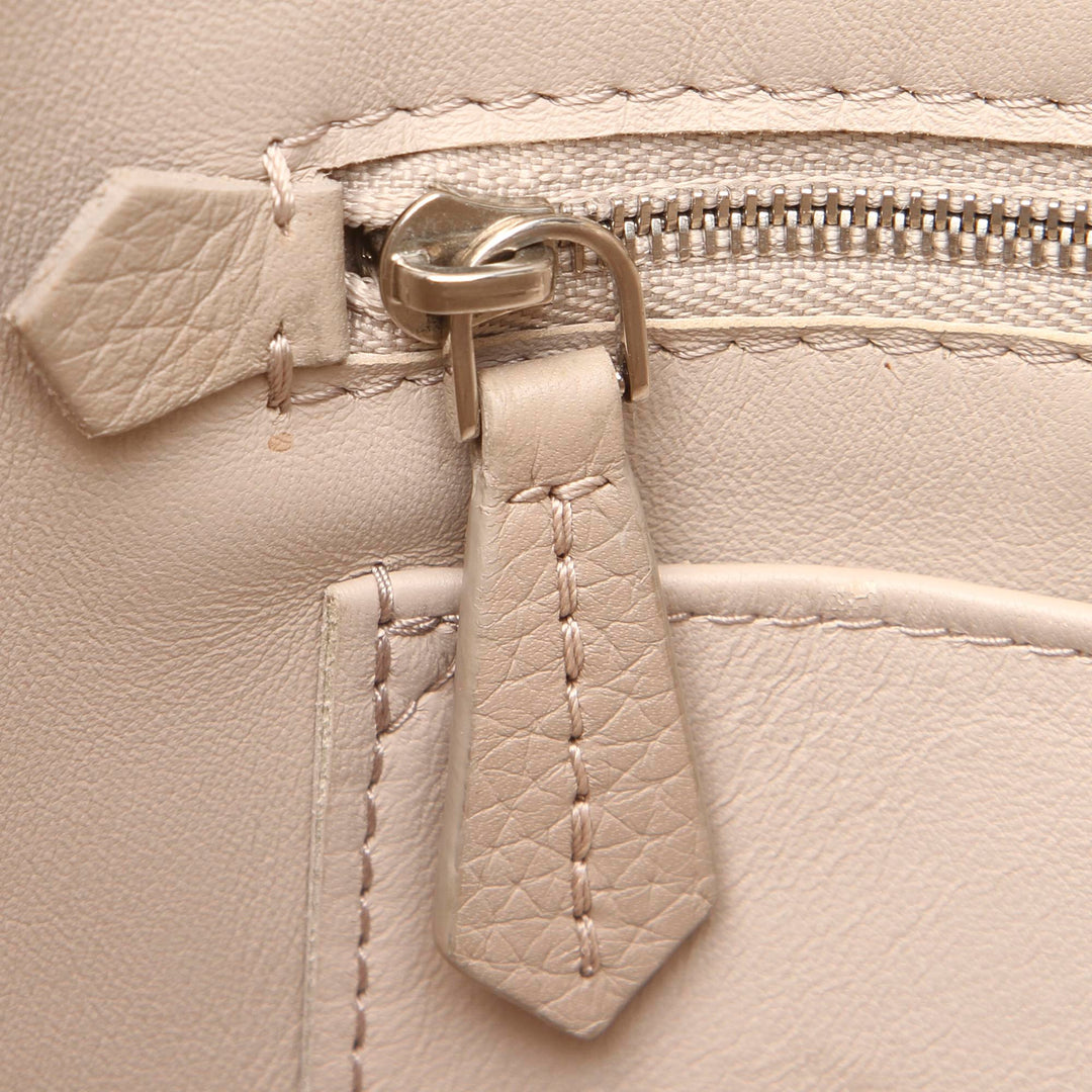 pernelle taurillon leather tote bag