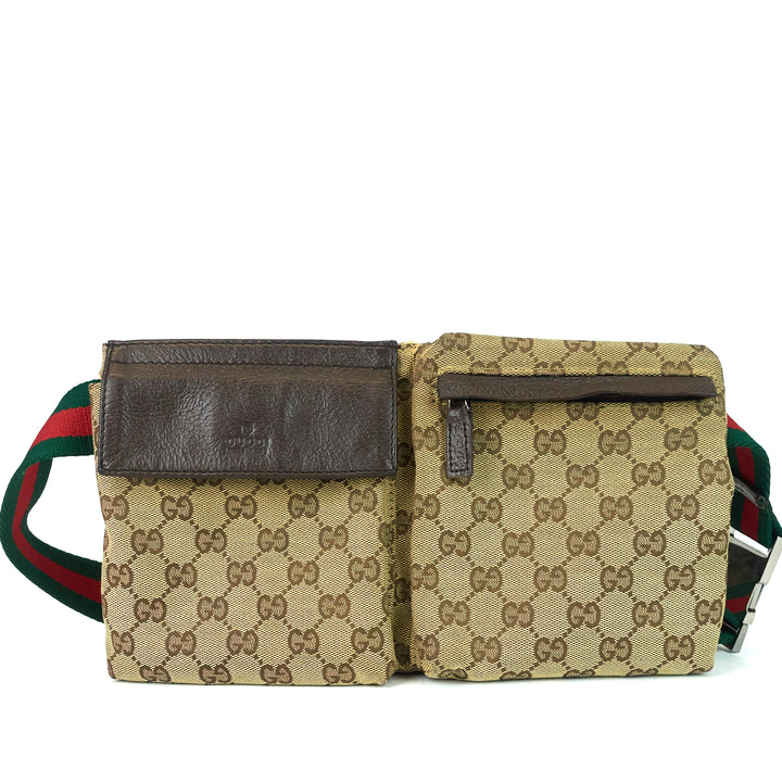 monogram canvas belt bag