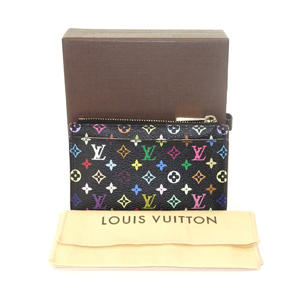 multicolour coin purse with key ring