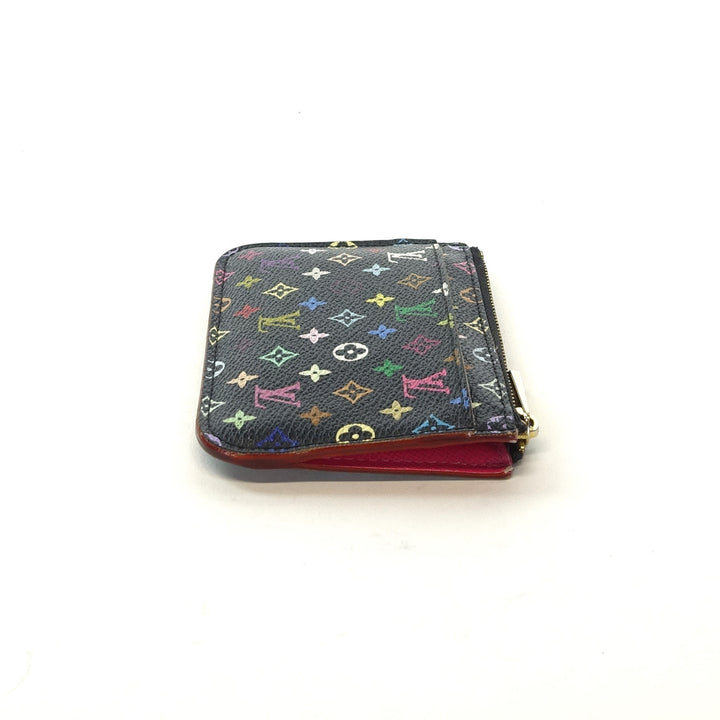multicolour coin purse with key ring