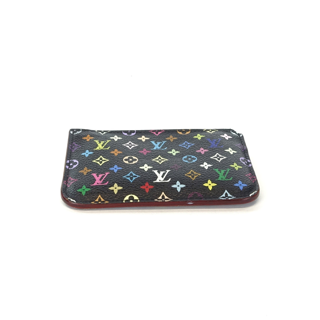 multicolour coin purse with key ring