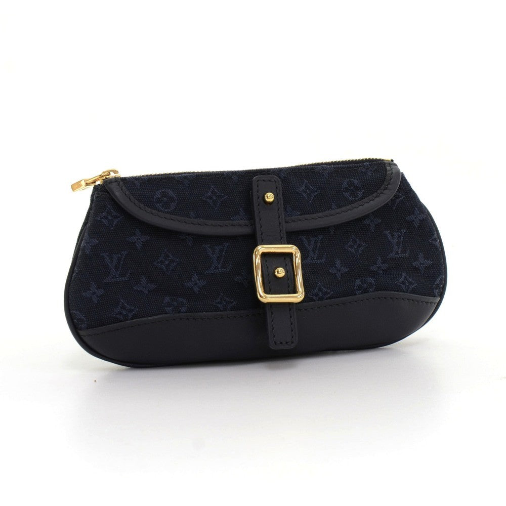 anne sophie mini lin canvas clutch bag