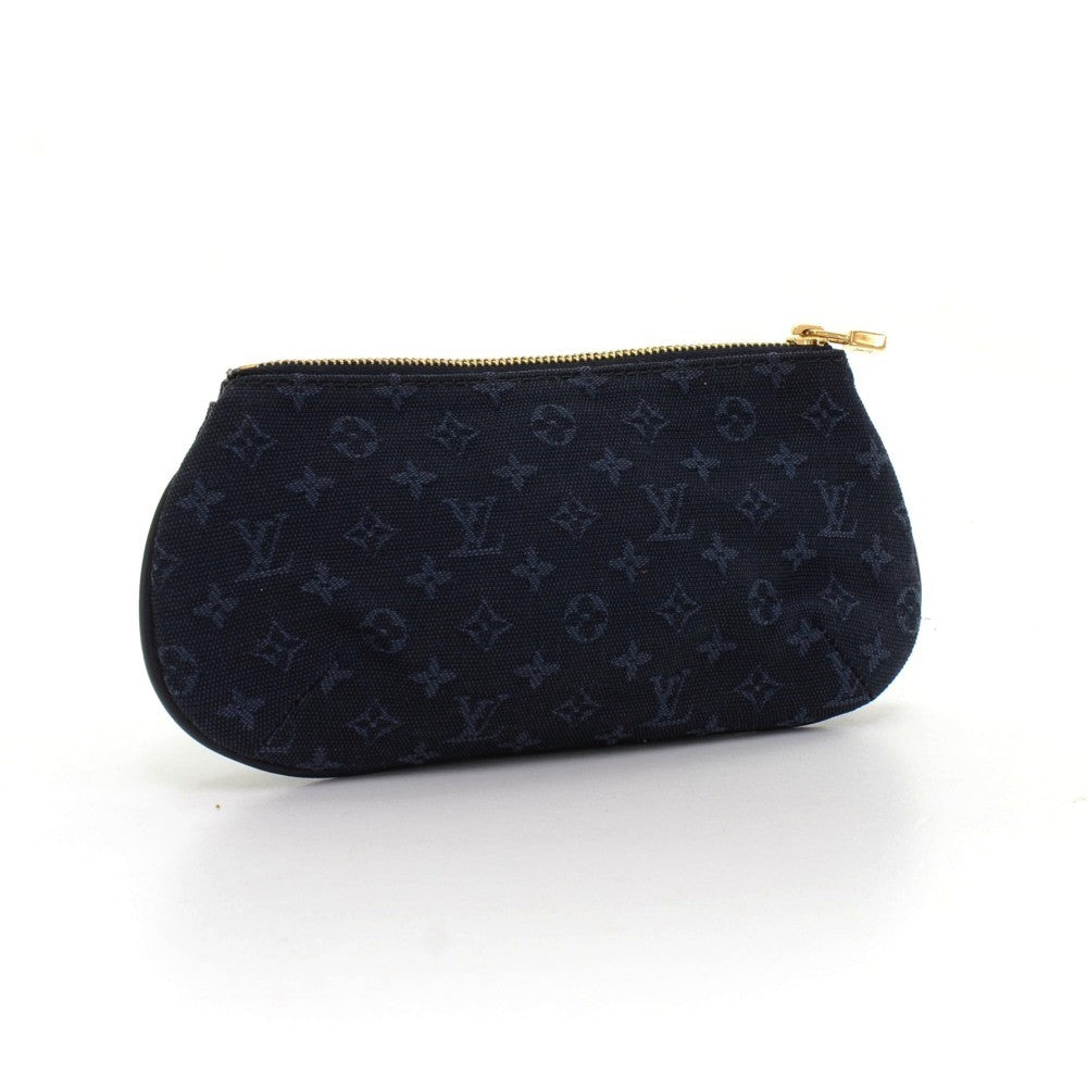 anne sophie mini lin canvas clutch bag