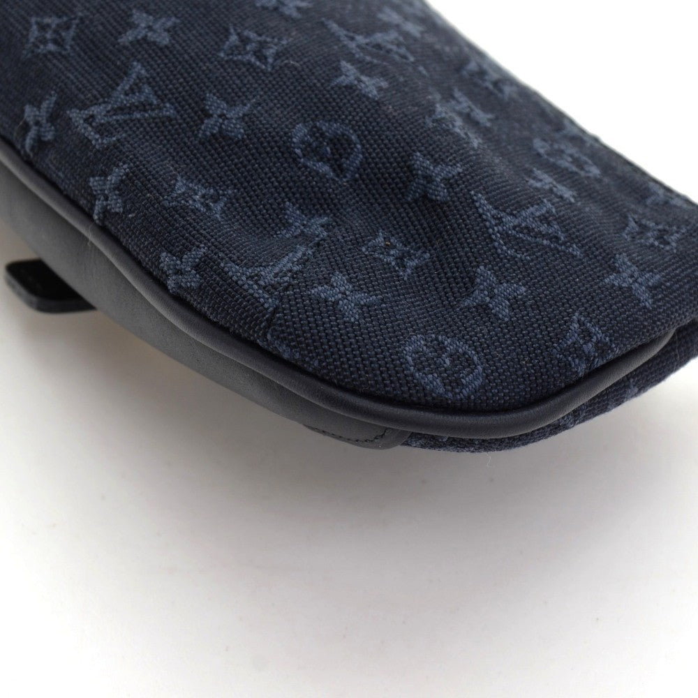 anne sophie mini lin canvas clutch bag