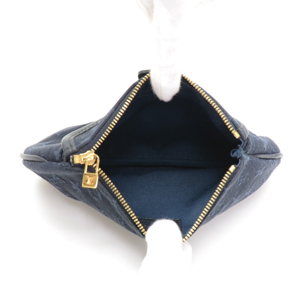 anne sophie mini lin canvas clutch bag