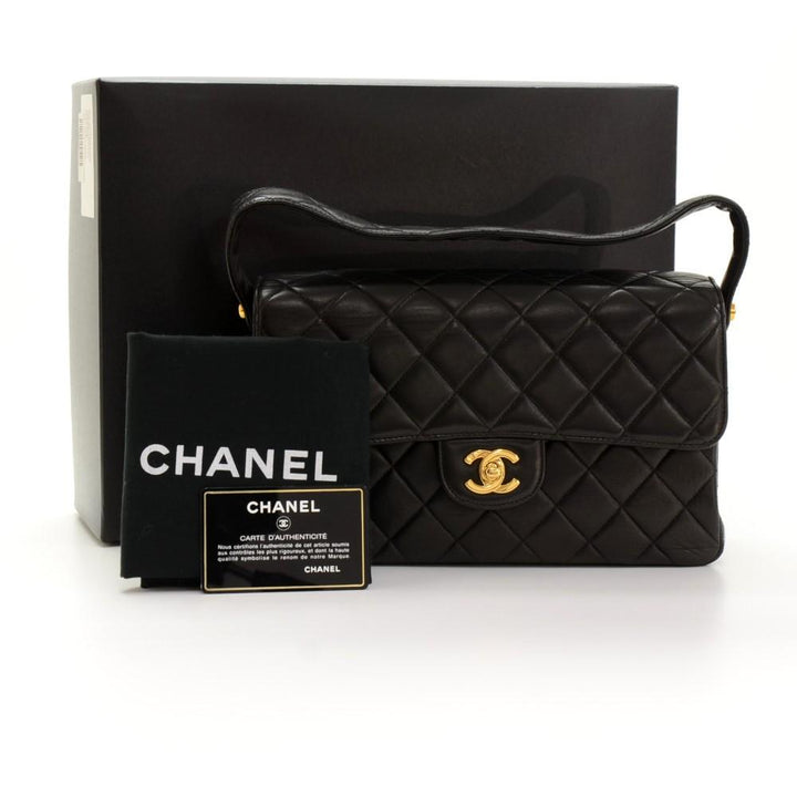 10" double sided flap handbag