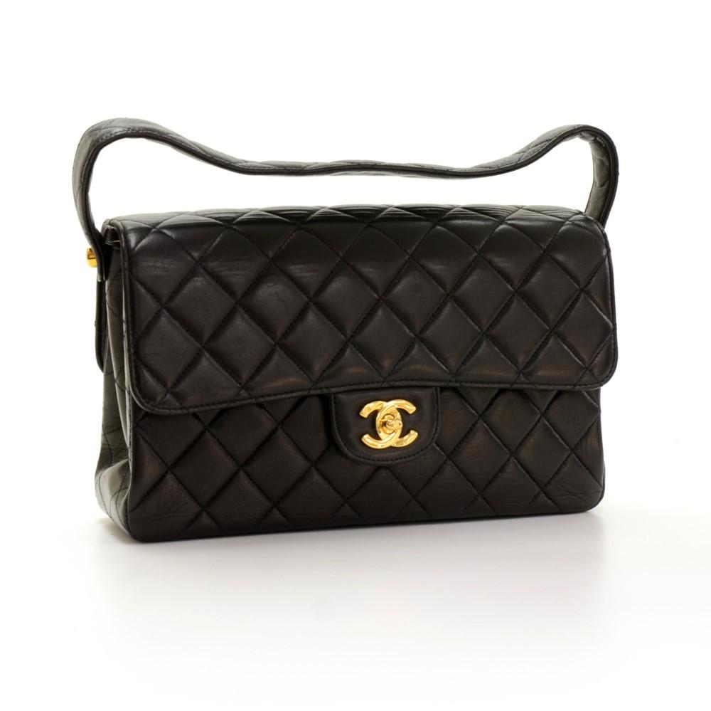 10" double sided flap handbag