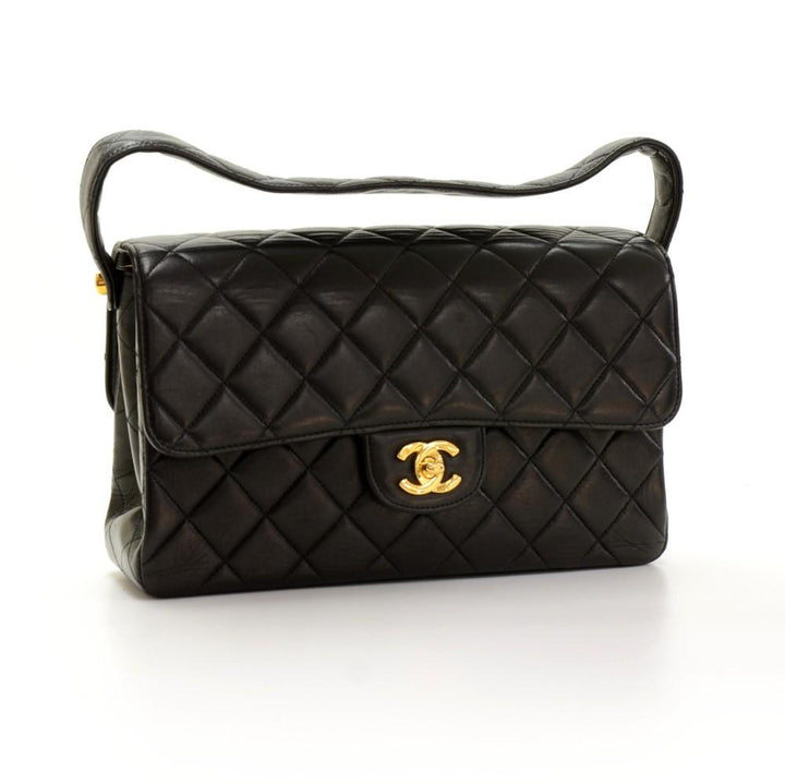 10" double sided flap handbag