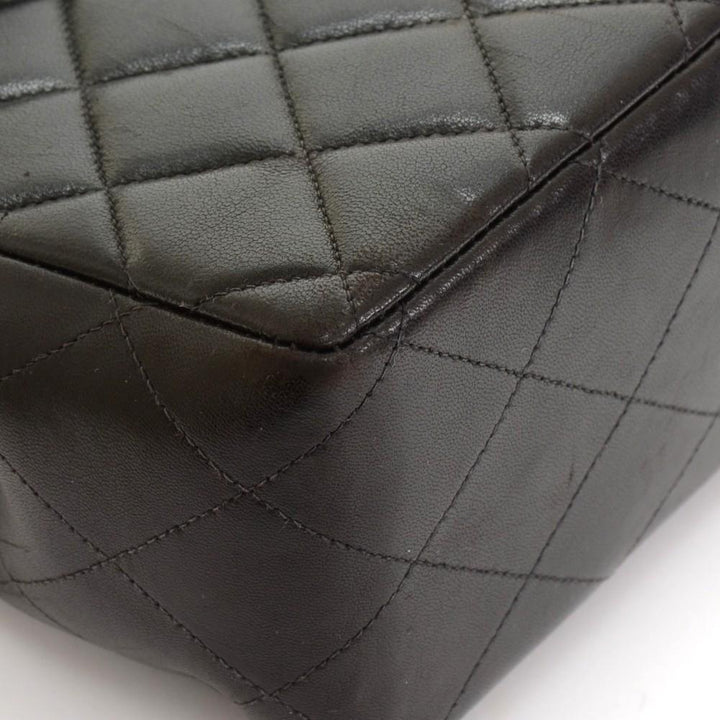 12" jumbo quilted lambskin leather shoulder bag