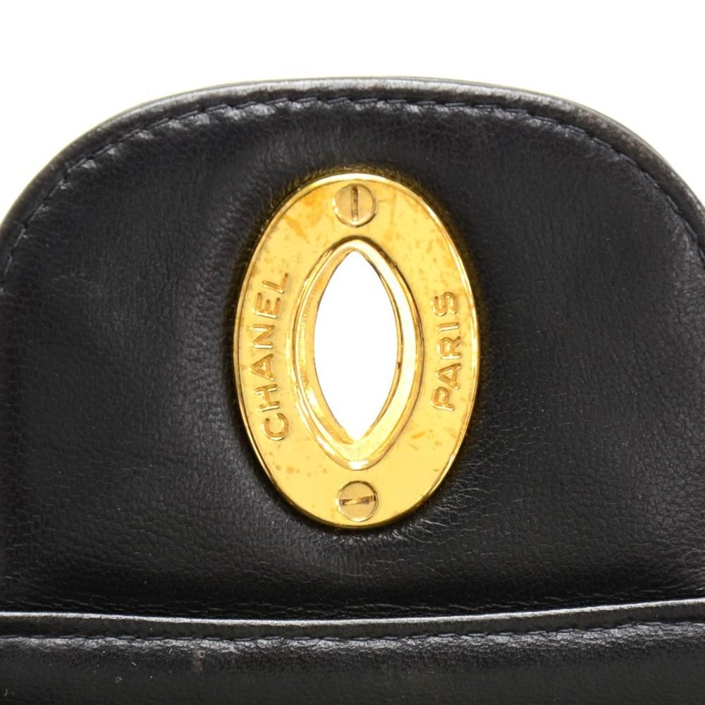 12" jumbo quilted lambskin leather shoulder bag