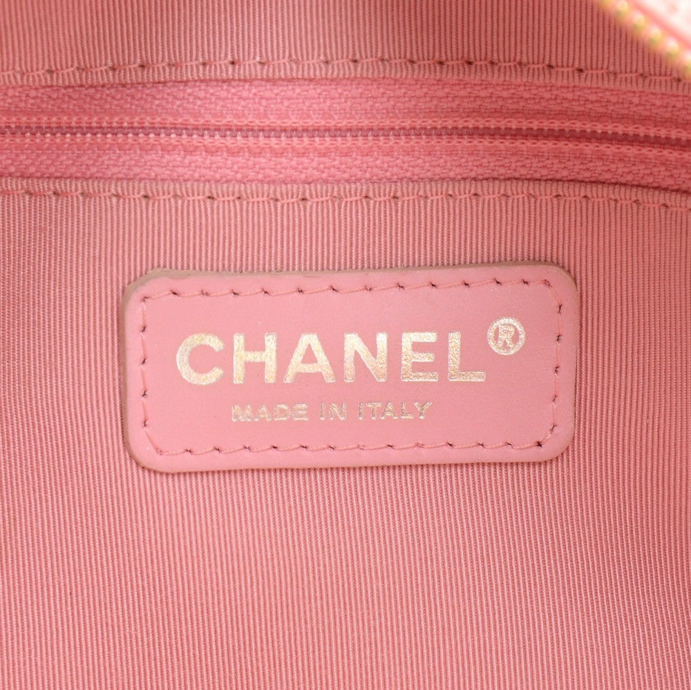 quilted caviar leather boston bag