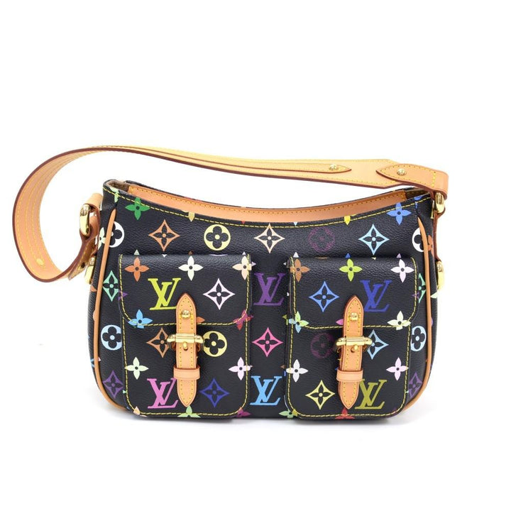 lodge pm multicoloured monogram canvas shoulder bag