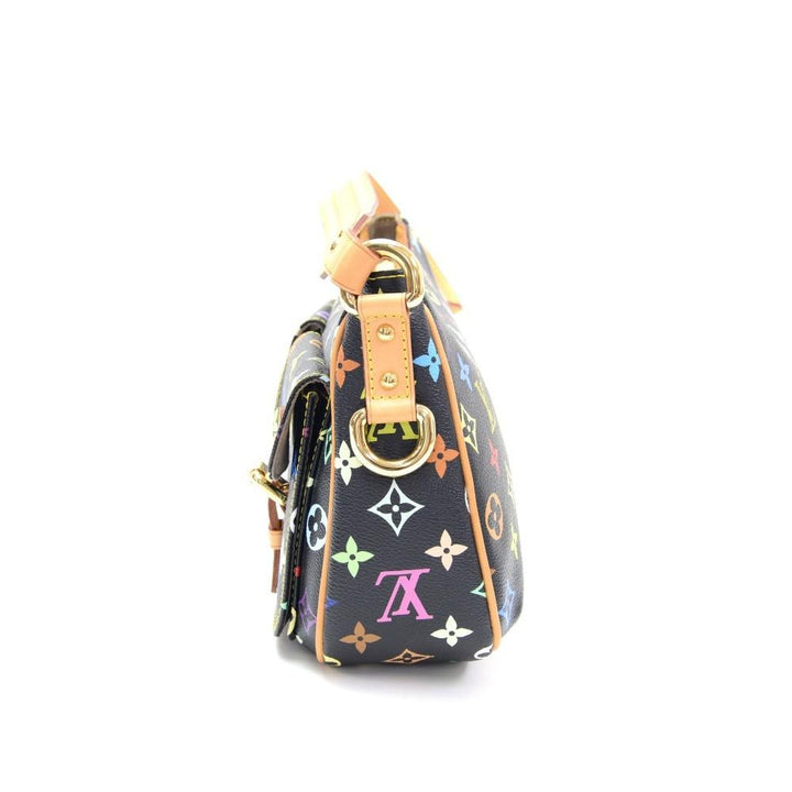 lodge pm multicoloured monogram canvas shoulder bag