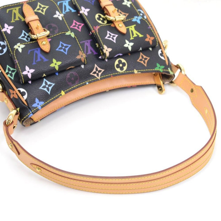 lodge pm multicoloured monogram canvas shoulder bag