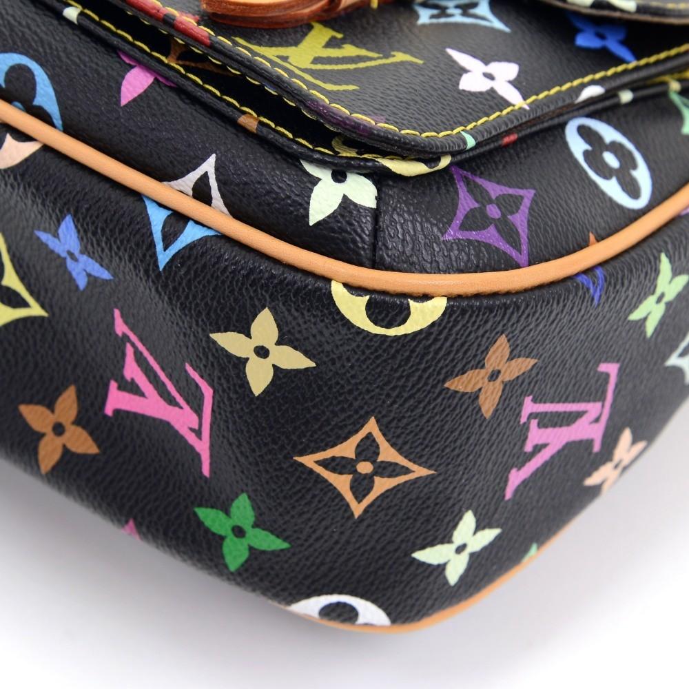 lodge pm multicoloured monogram canvas shoulder bag