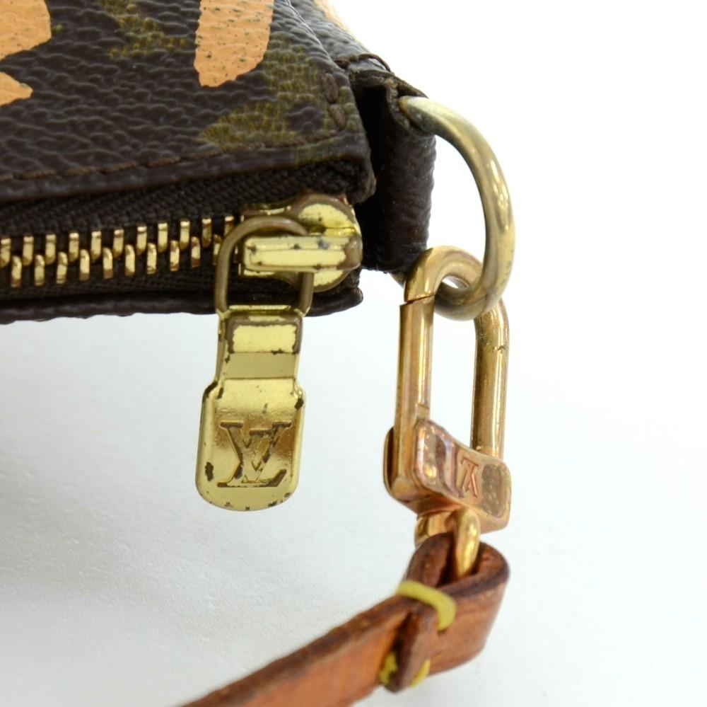 monogram canvas pochette accessoires evening bag - 2001 limited graffiti edition