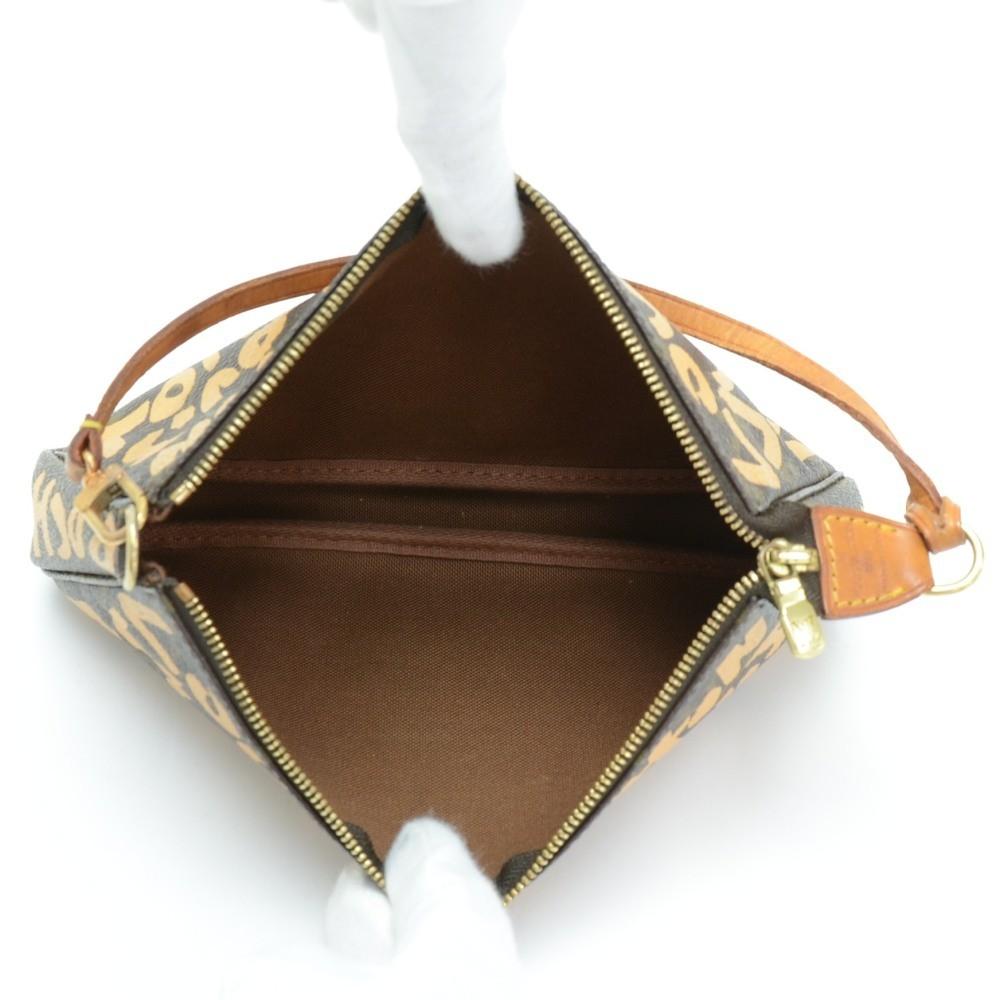 monogram canvas pochette accessoires evening bag - 2001 limited graffiti edition