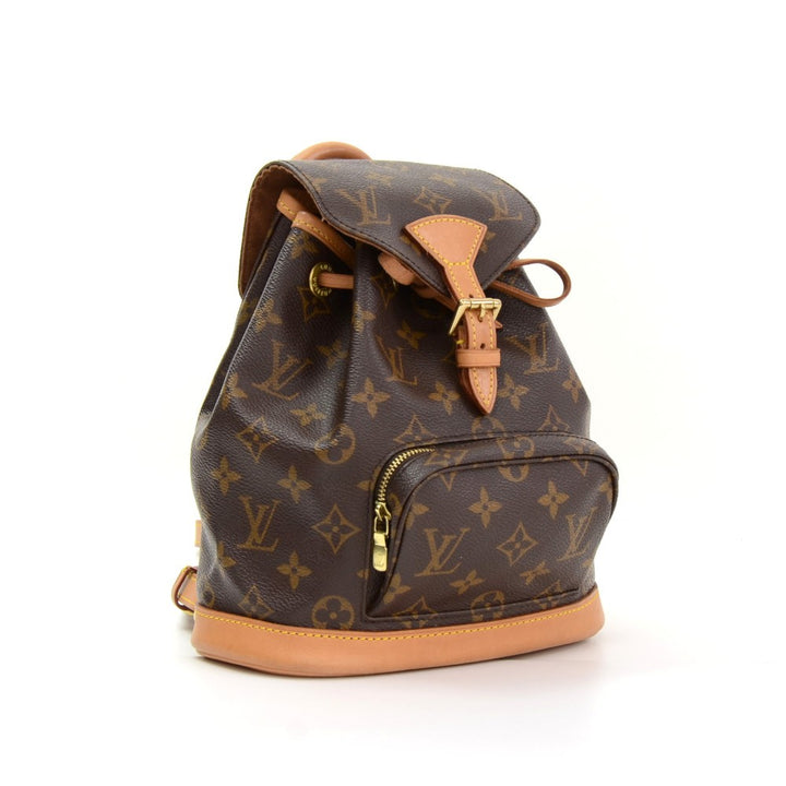 mini montsouris monogram canvas backpack bag