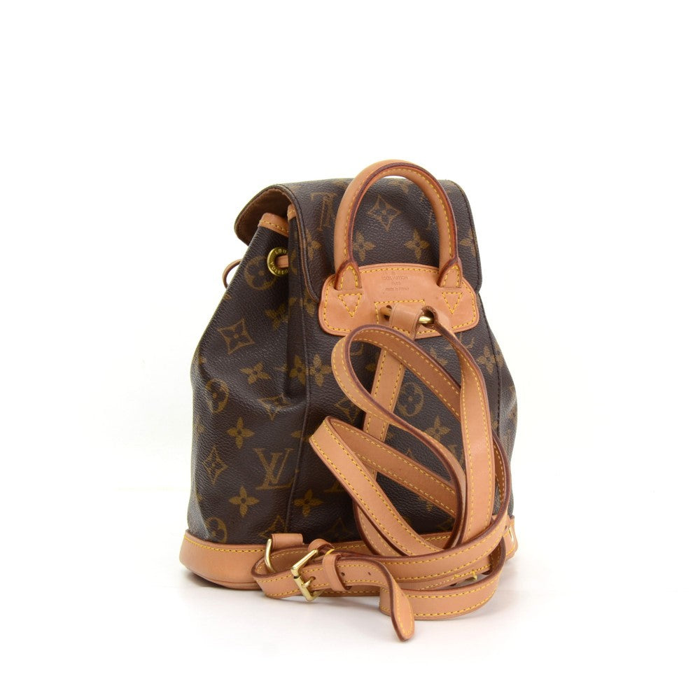 mini montsouris monogram canvas backpack bag