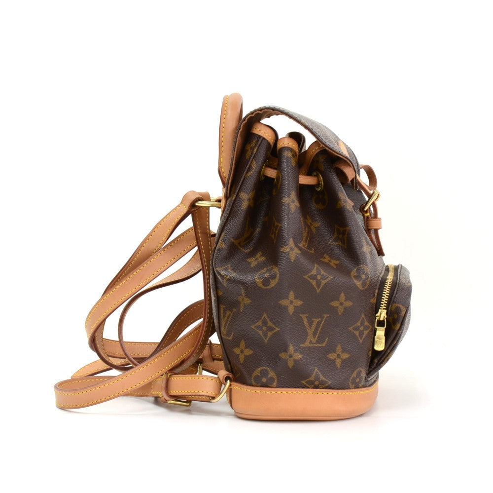 mini montsouris monogram canvas backpack bag