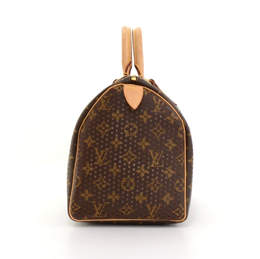 perforated speedy 30 monogram canvas handbag - 2006 limited edition bag