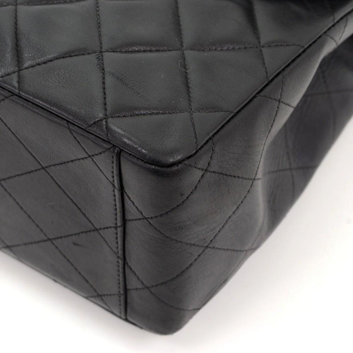 13" maxi quilted lambskin leather shoulder bag