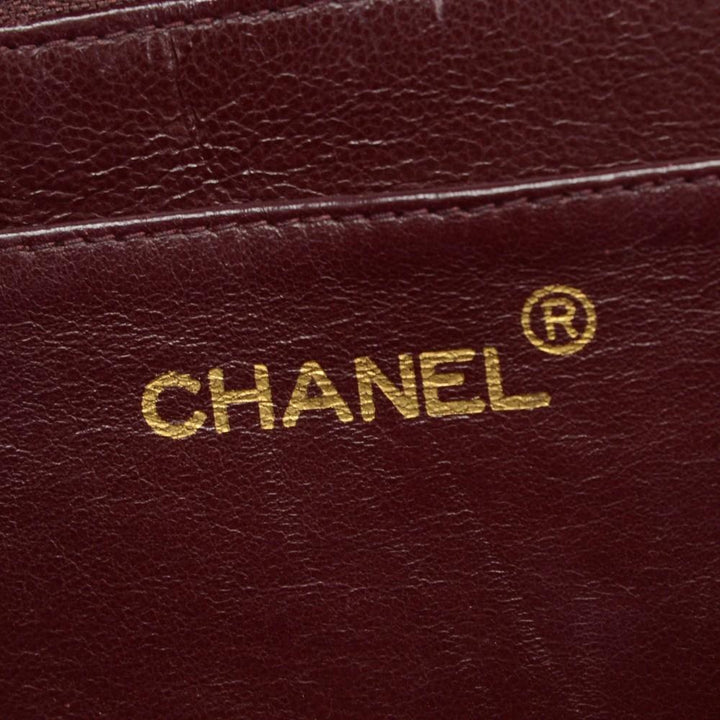 13" maxi quilted lambskin leather shoulder bag