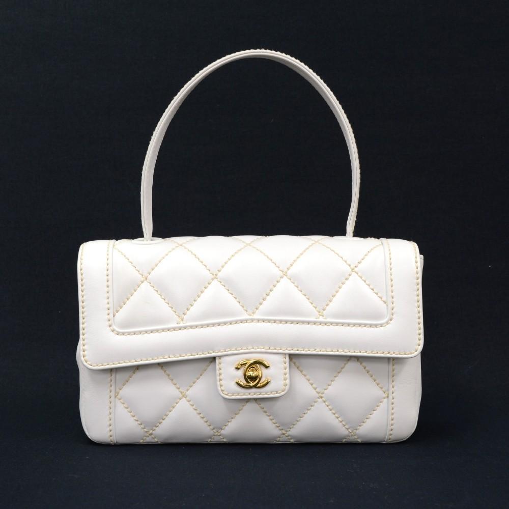 9" single flap handbag