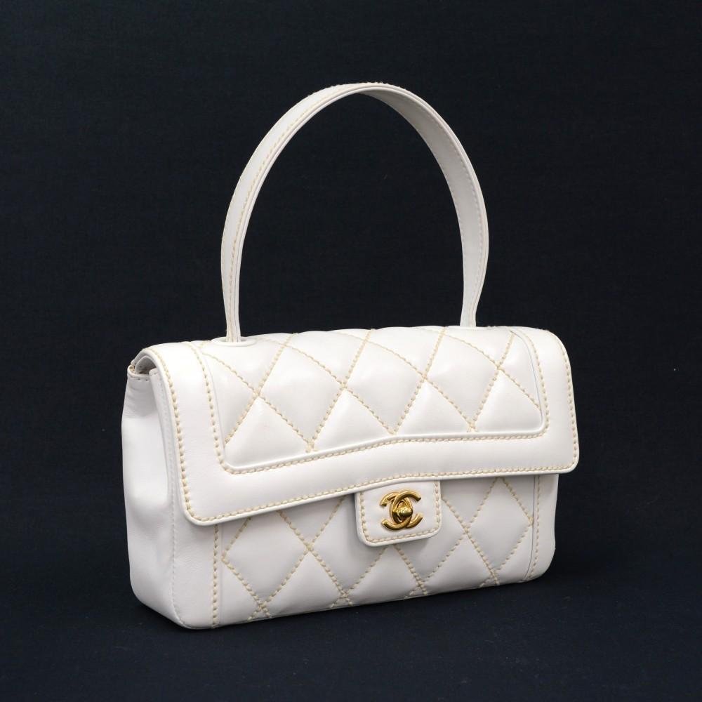 9" single flap handbag